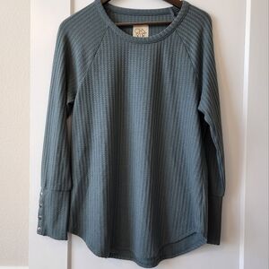 Chaser‎ waffle knit sweater